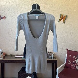 Marciano LBD - U-Neck Mini Dress (Silver)